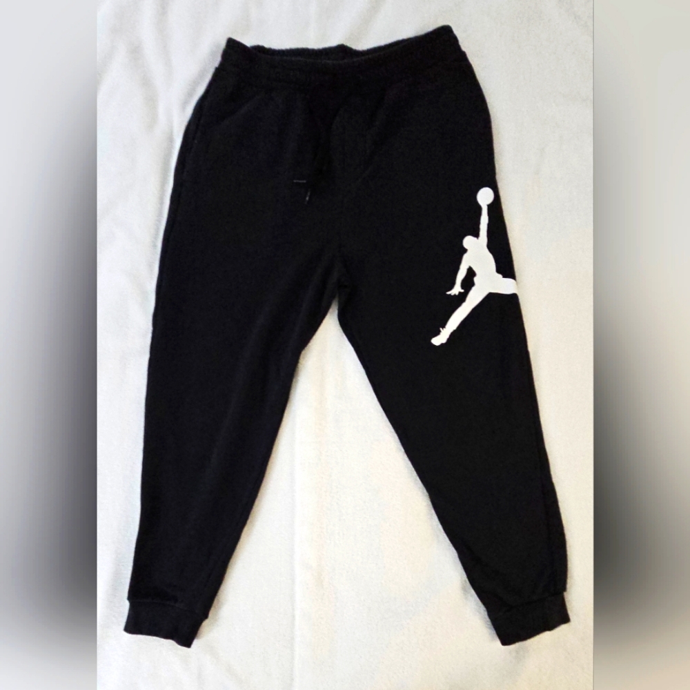 Men's JORDAN Jumpman black fleece Joggers size Medium